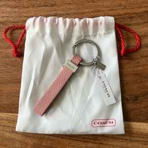 Coach keychain! Light pink